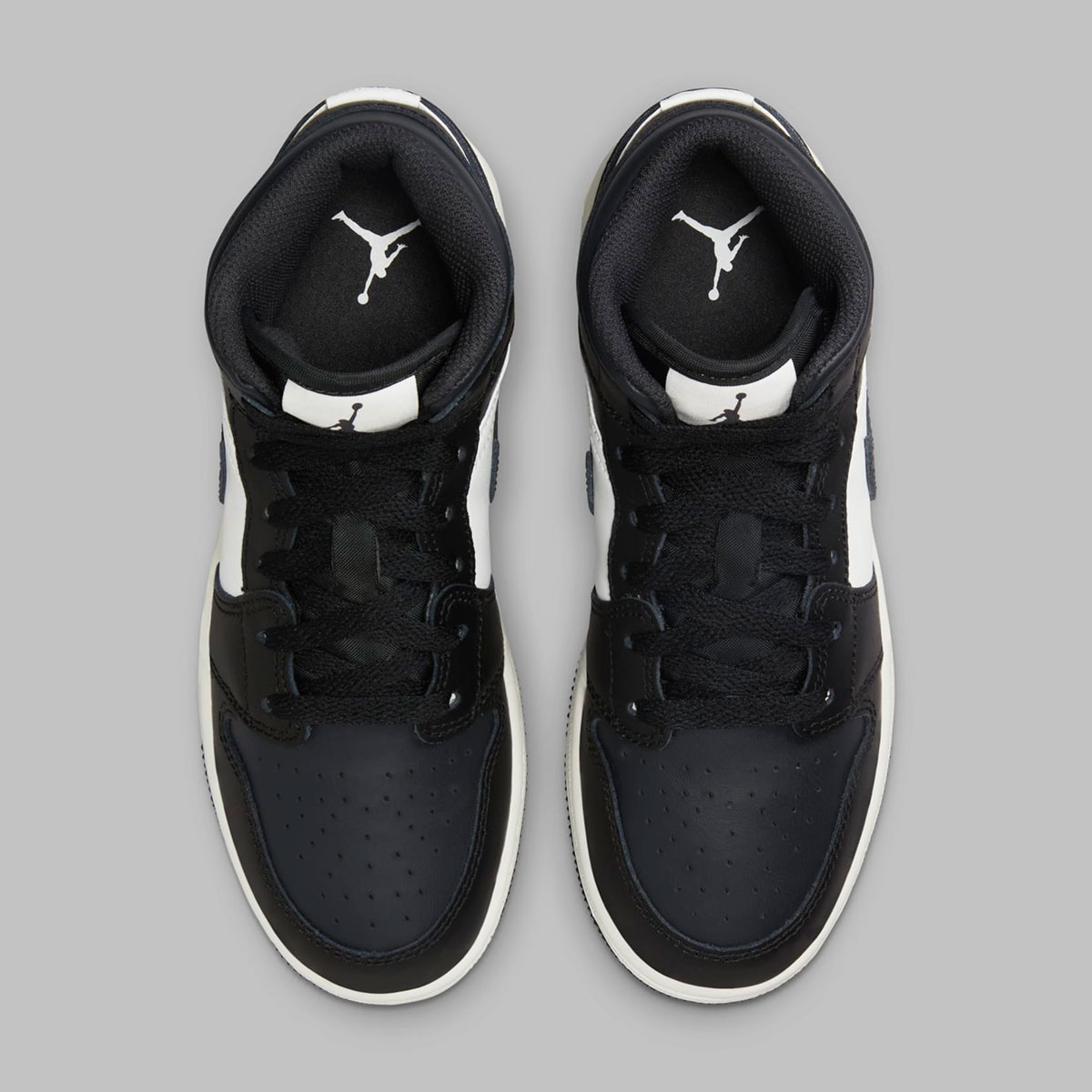Air Jordan 1 Mid Gs Dark Grey Black White Dq8423 010 4