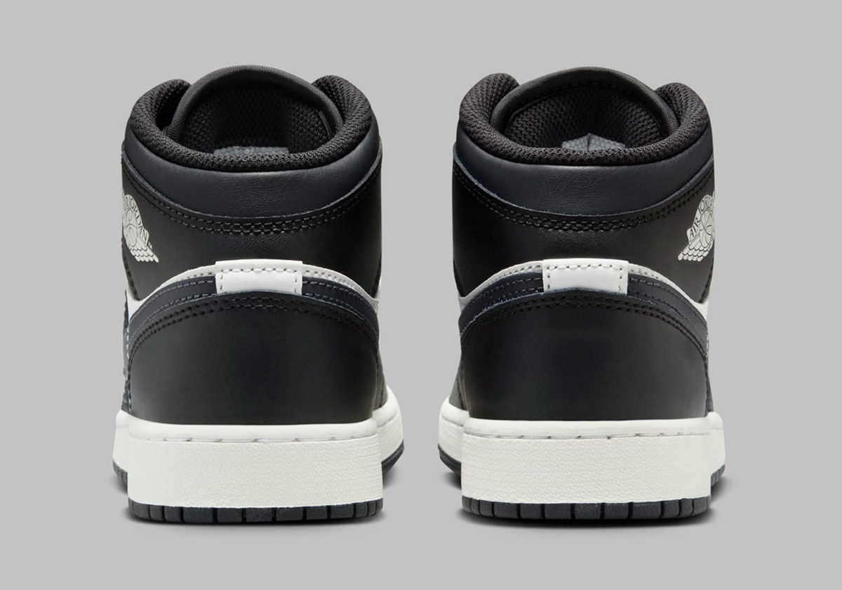 Air Jordan 1 Mid Gs Dark Grey Black White Dq8423 010 6
