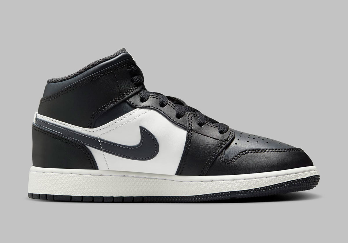 Air Jordan 1 Mid Gs Dark Grey Black White Dq8423 010 7