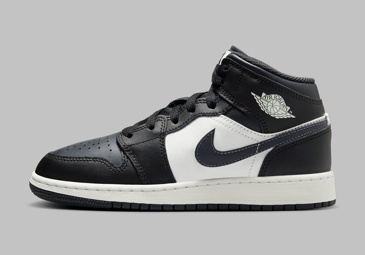 Air Jordan 1 Mid Gs Dark Grey Black White Dq8423 010 8