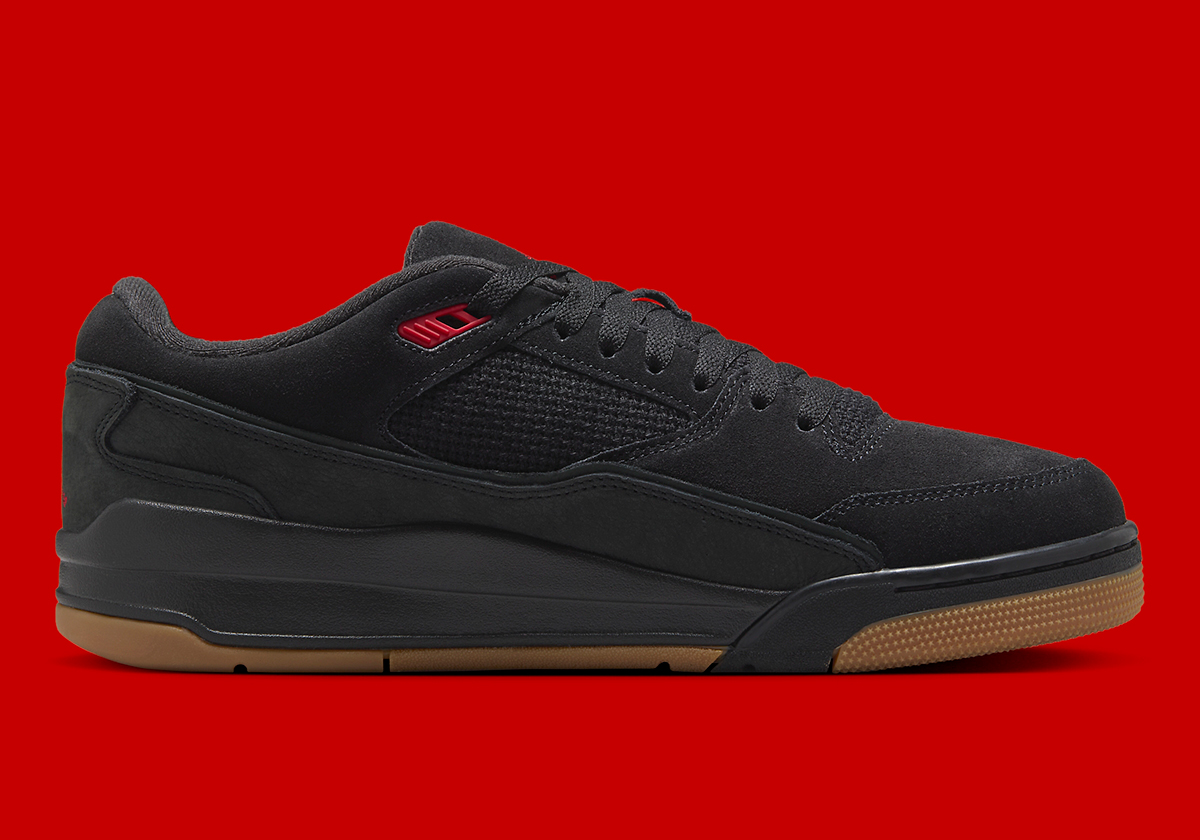 Jordan Flight Court Black Red Gum Hf3255 001 5