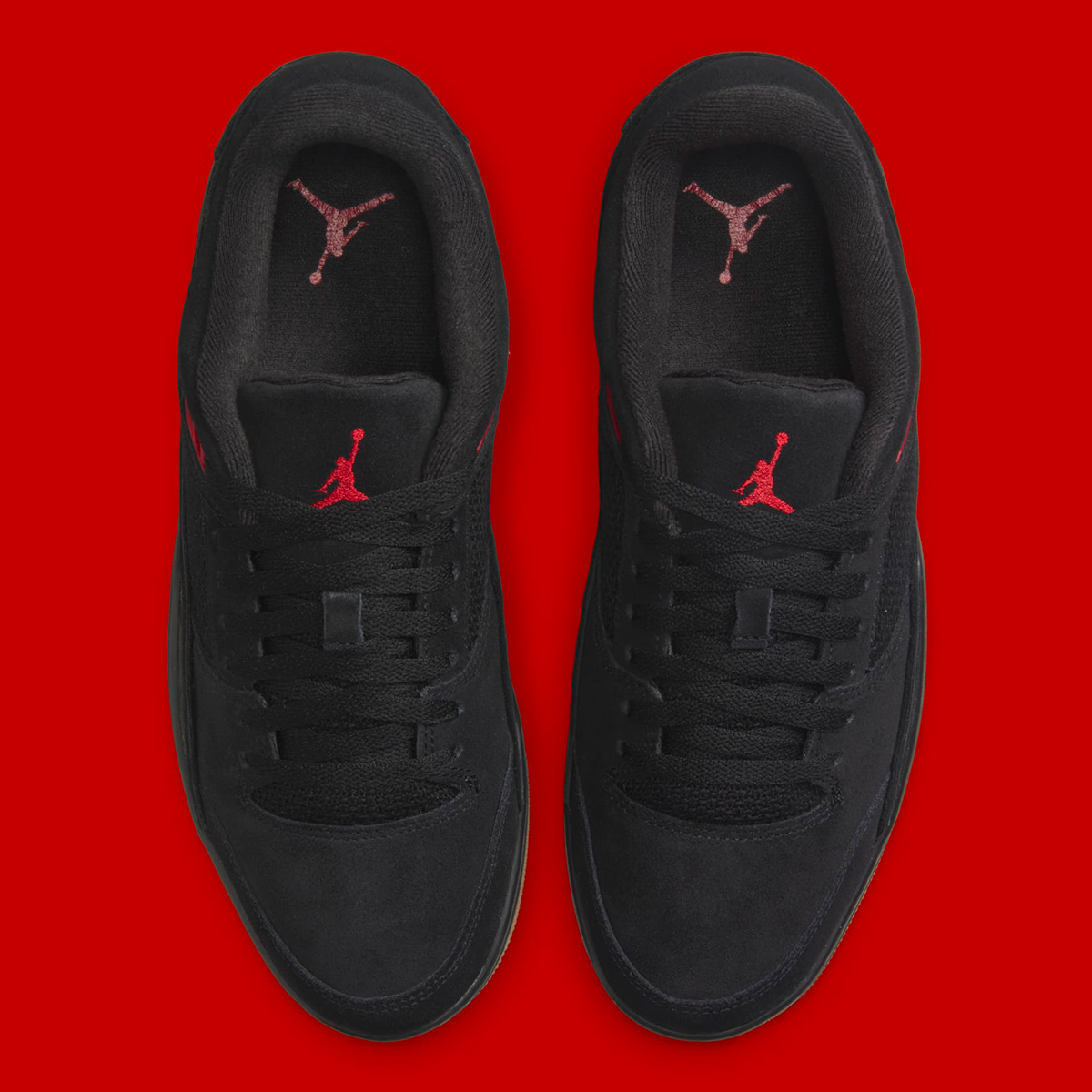 Jordan Flight Court Black Red Gum Hf3255 001 6