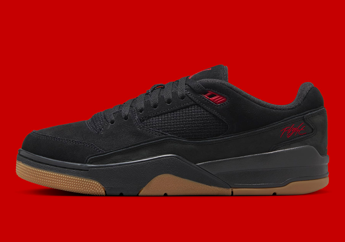 Jordan Flight Court Black Red Gum Hf3255 001 8