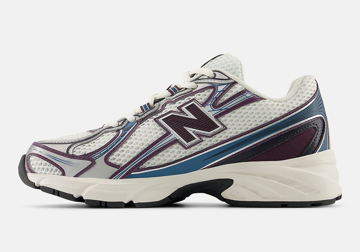 New Balance 740 Silver Blue Burgundy U740pb2 3 C20297
