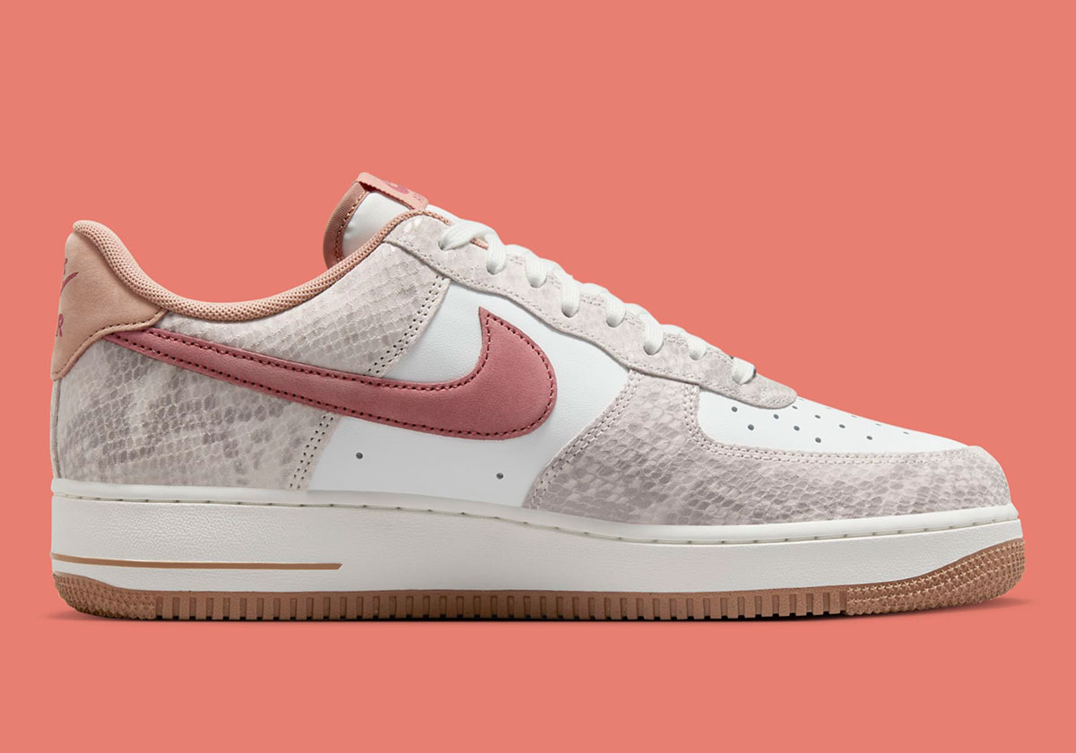 Nike Air Force 1 Low Snakeskin Summit White Canyon Rust Sail Hf2898 100 7