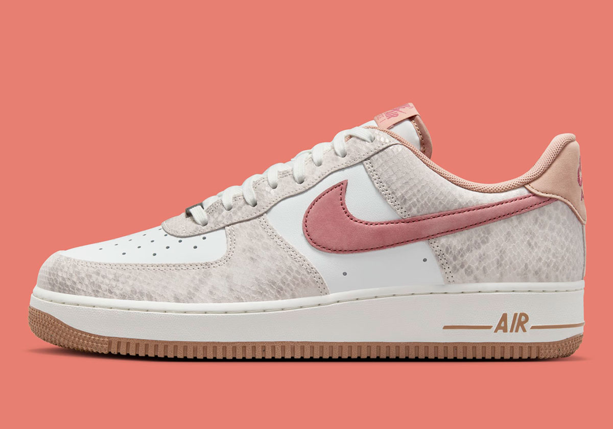 Nike Air Force 1 Low Snakeskin Summit White Canyon Rust Sail Hf2898 100 9