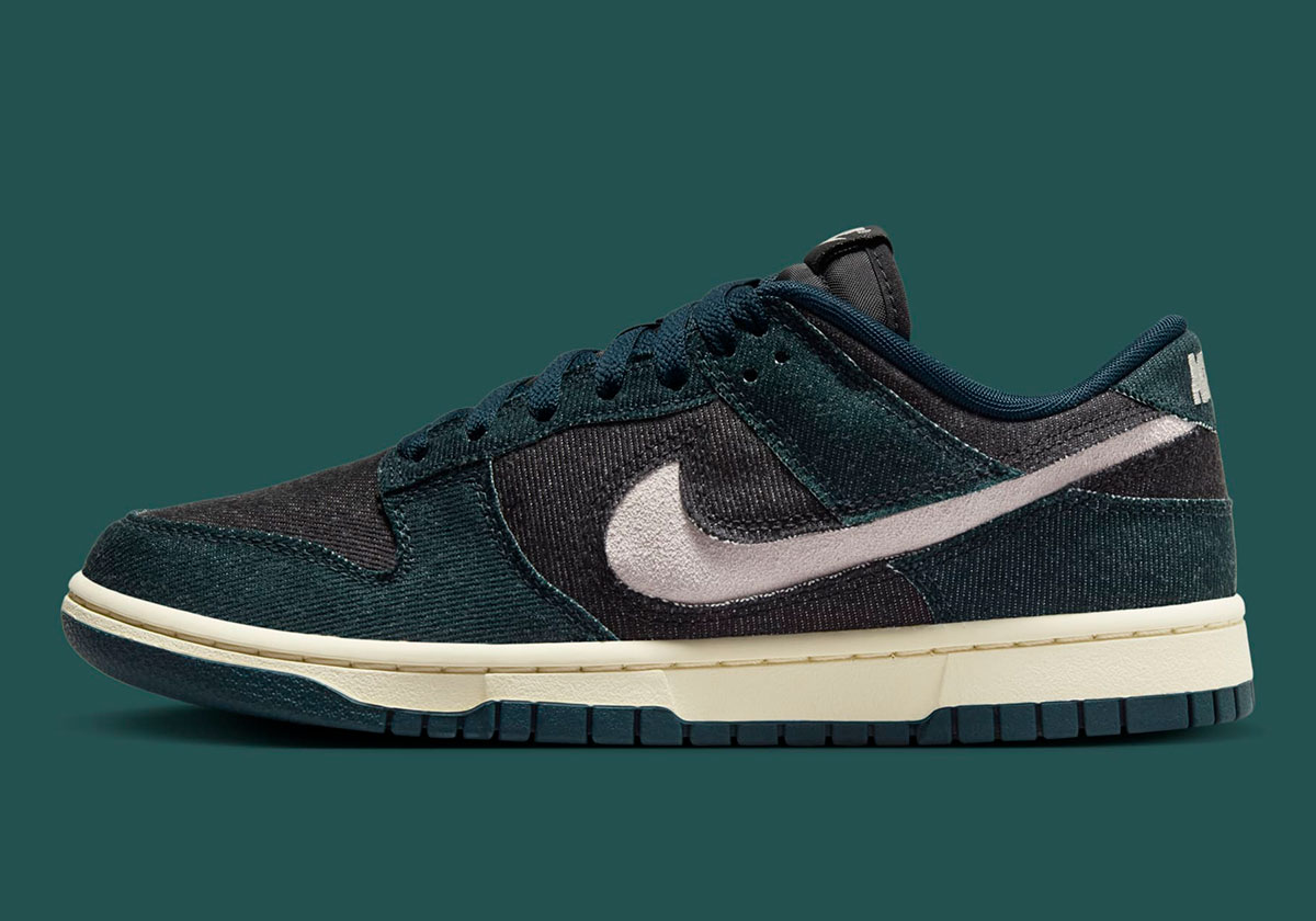 Nike Dunk Low Denim Armory Navy College Grey Black Hf1985 400 2