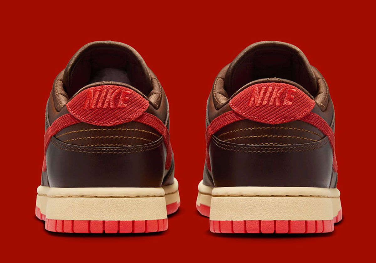 Nike Dunk Low Light British Tan Picante Red Hq3448 262 4