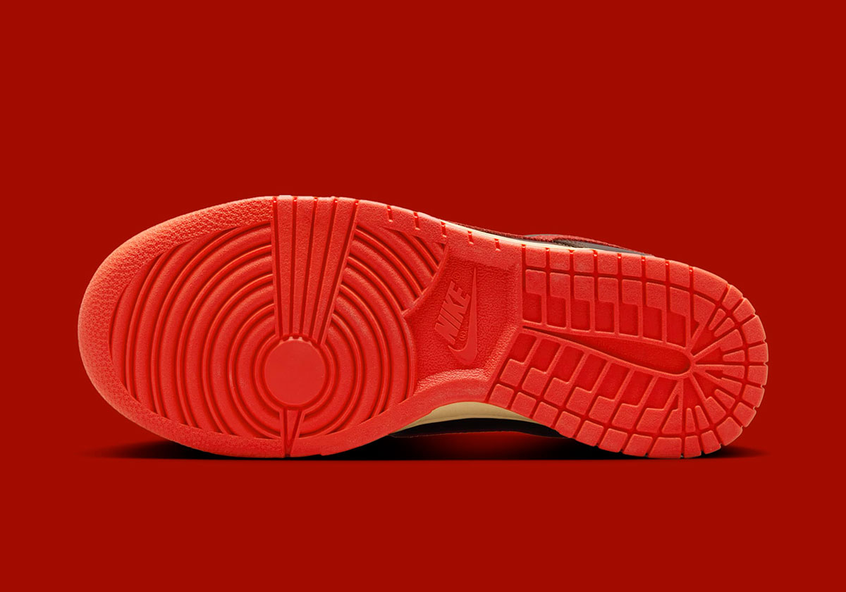 Nike Dunk Low Light British Tan Picante Red Hq3448 262 5