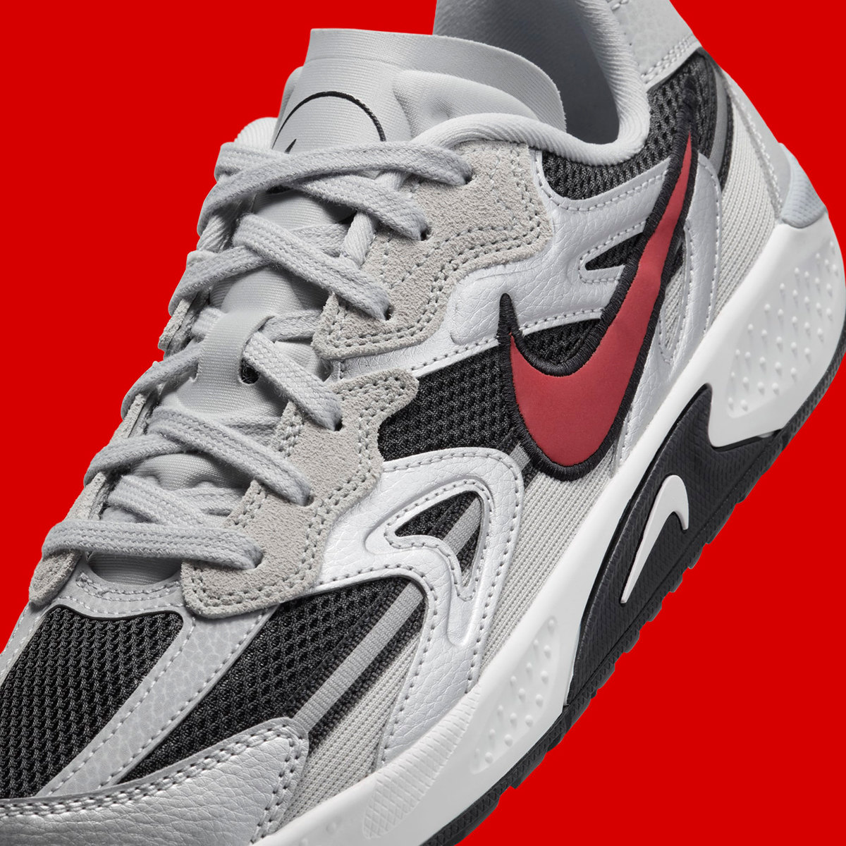 Nike Jam Metallic Silver University Red Black Fn0314 005 6