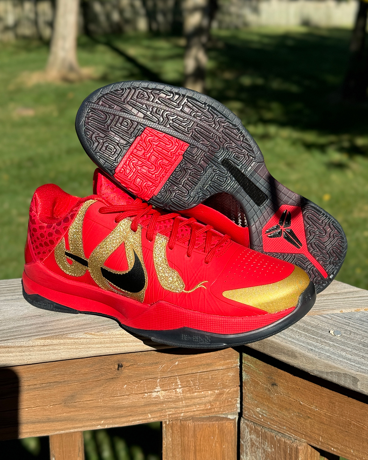 Nike Kobe 5 Protro Year Of The Mamba University Red Black Metallic Gold Hf5182 600 12