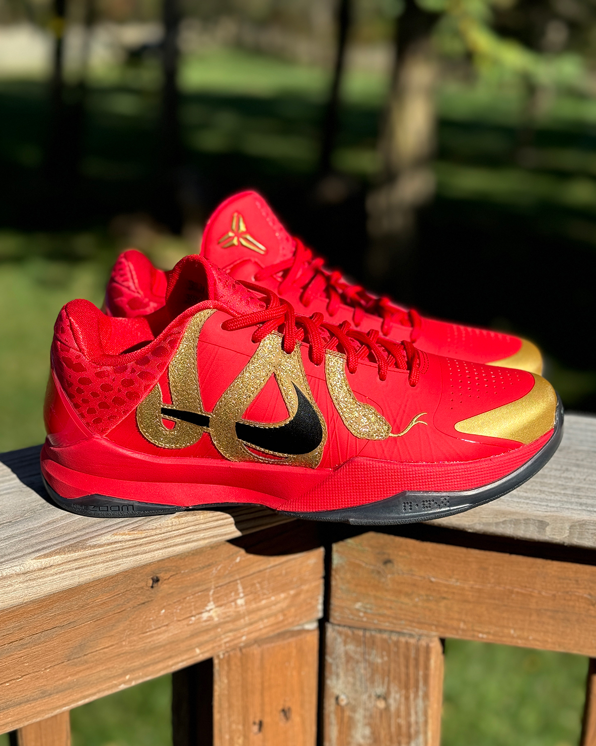 Nike Kobe 5 Protro Year Of The Mamba University Red Black Metallic Gold Hf5182 600 13