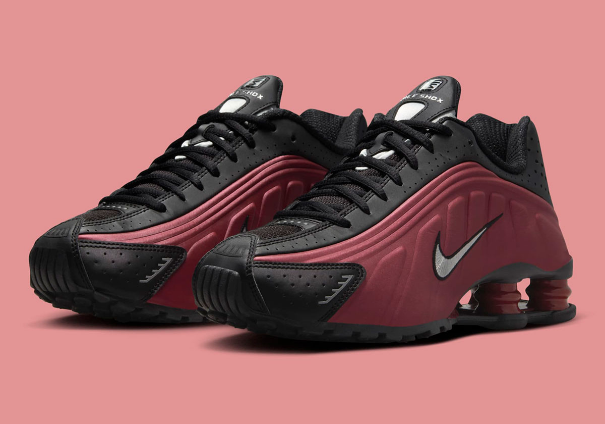 Nike Shox R4 Black Metallic Silver Team Red Ar3565 009 3
