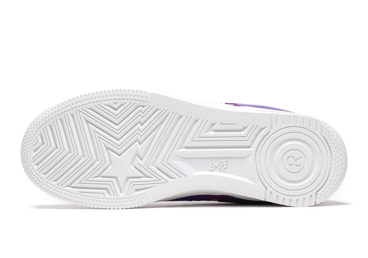 A Bathing Ape Bape Sta Icon Purple Patent Leather 5