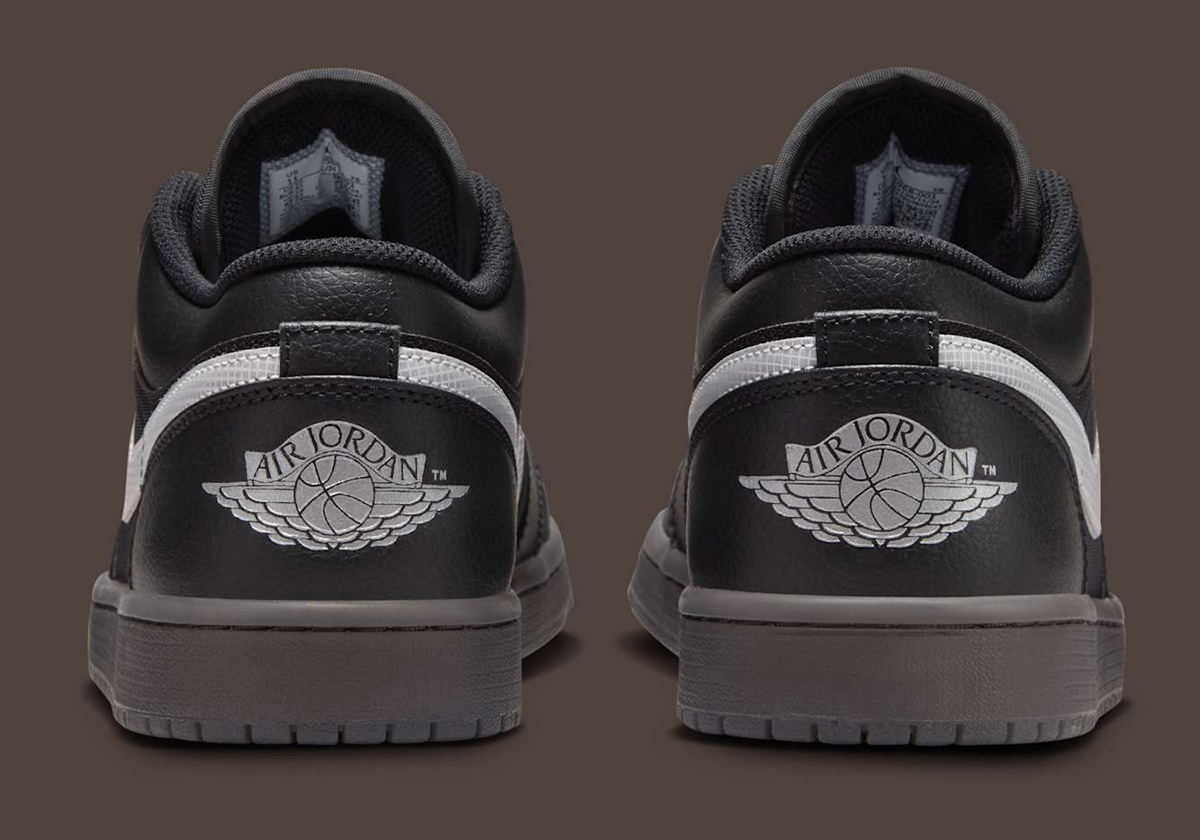 Air Jordan 1 Low Black Reflective Dark Gum Hv5968 001 1