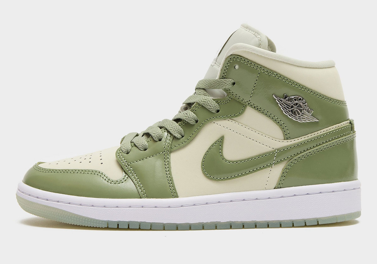 Air Jordan 1 Mid Sea Glass Oil Green Metallic Silver Hf4049 003 6