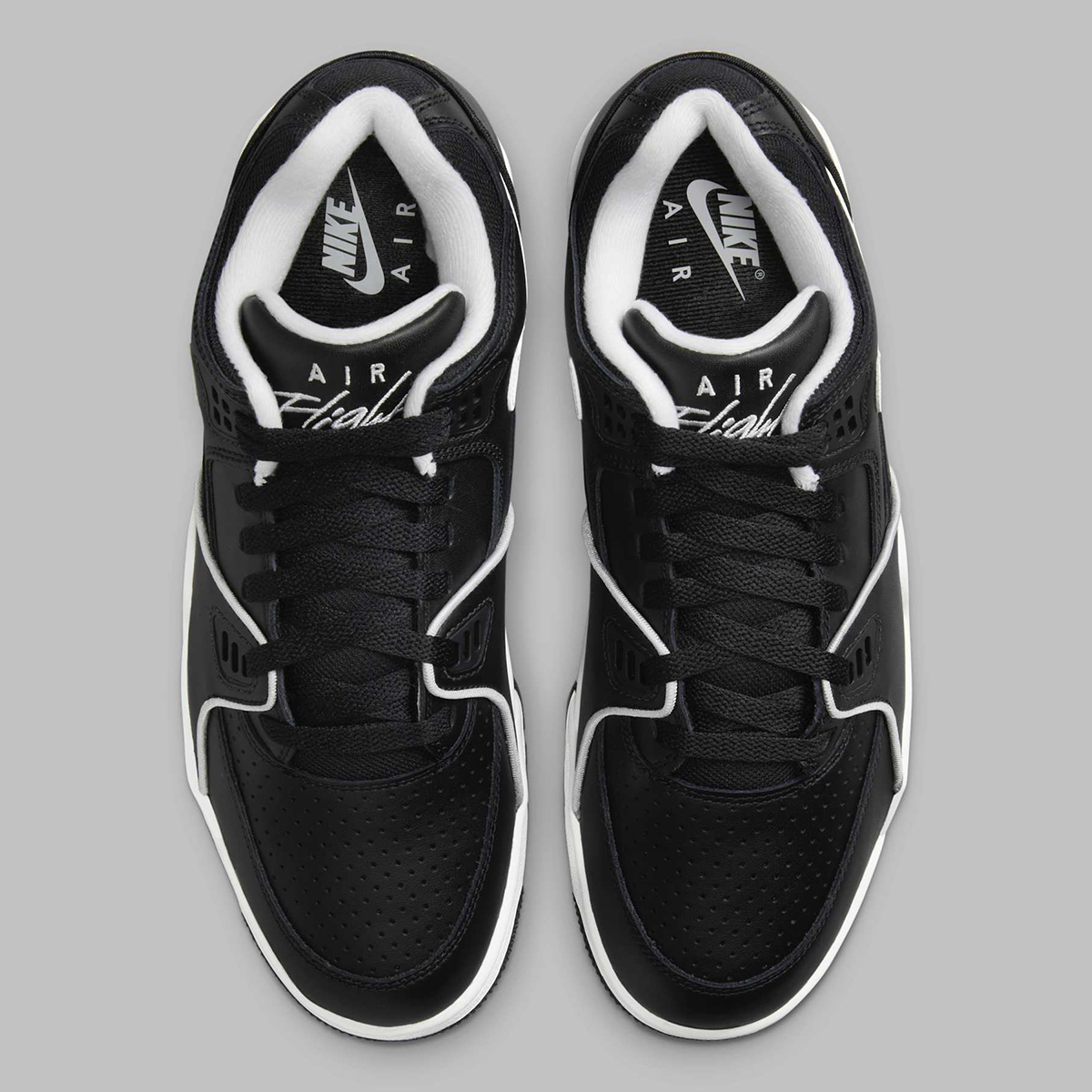 Nike Air Flight 89 Low Black White Fz3045 002 3