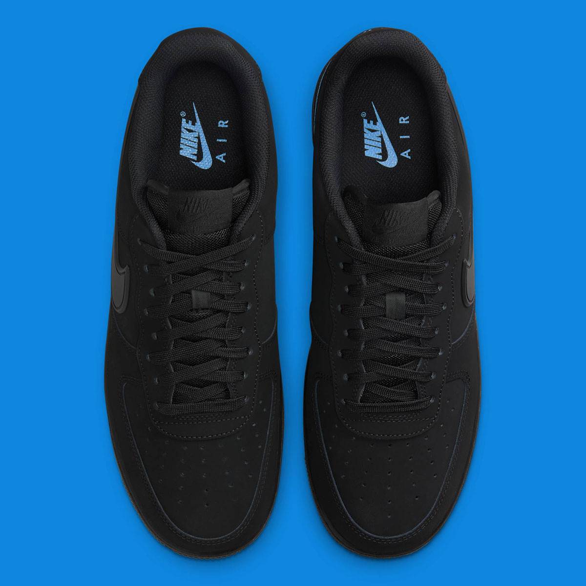 Nike Air Force 1 Low Black University Blue Hv6223 001 2