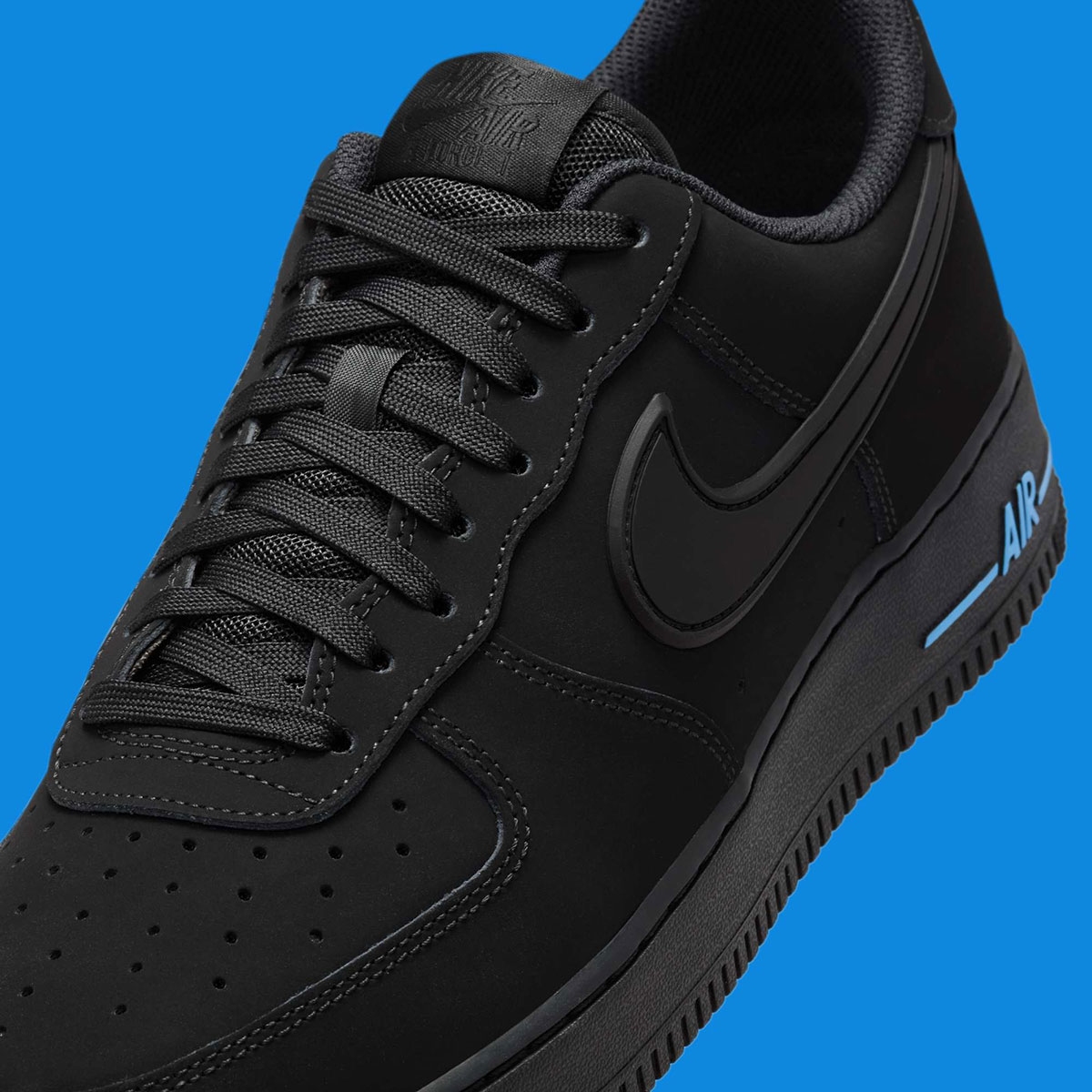 Nike Air Force 1 Low Black University Blue Hv6223 001 5