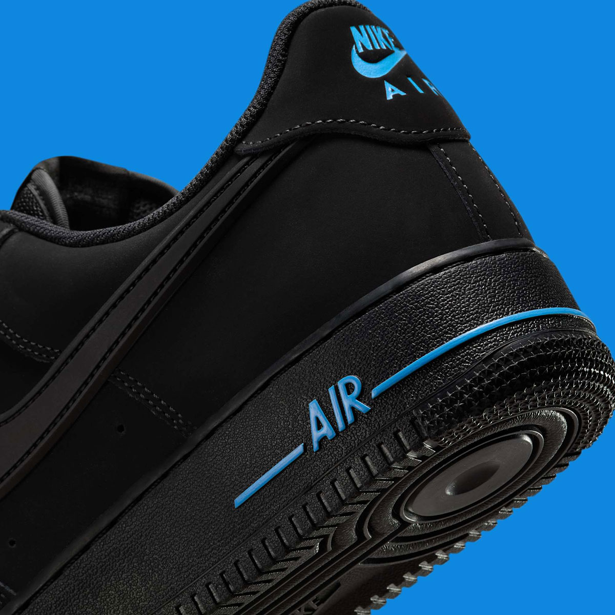 Nike Air Force 1 Low Black University Blue Hv6223 001 9