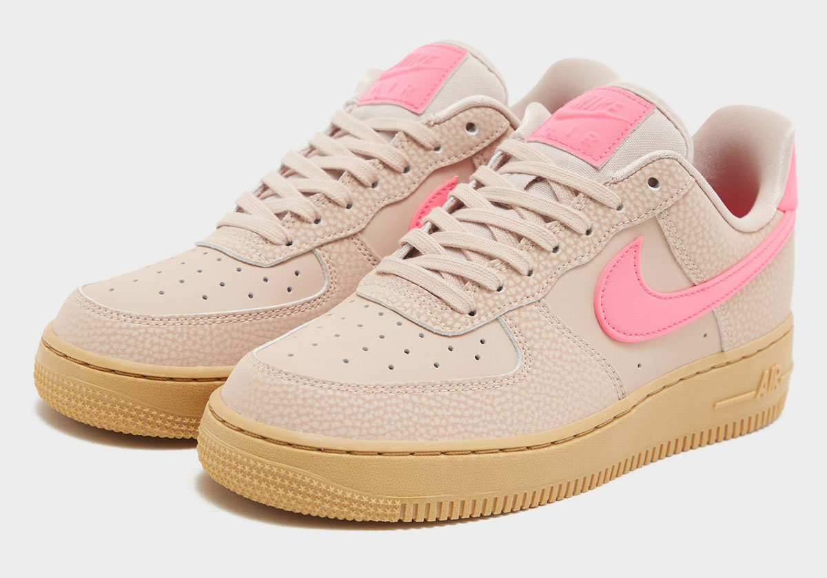 Nike Air Force 1 Low Particle Beige Hyper Pink Gum Light Brown Ib1161 200 1