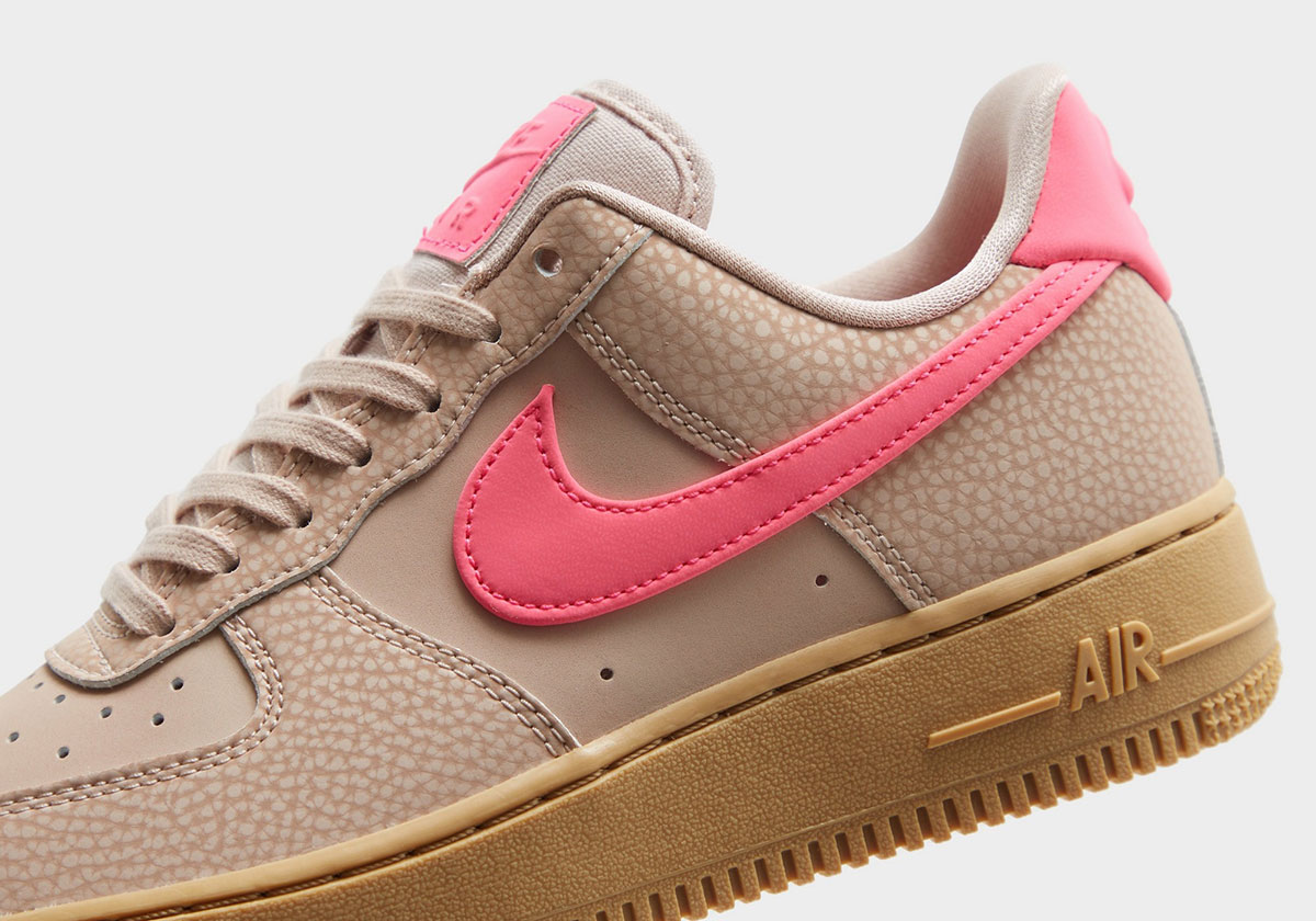 Nike Air Force 1 Low Particle Beige Hyper Pink Gum Light Brown Ib1161 200 2