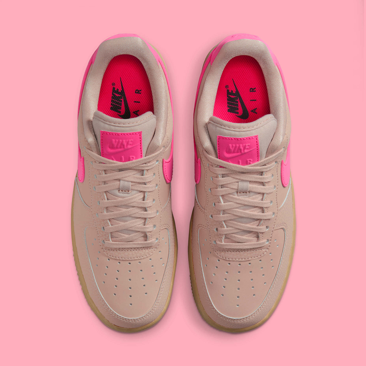 Nike Air Force 1 Low Particle Beige Hyper Pink Gum Light Brown Ib1161 200 Release Date 5