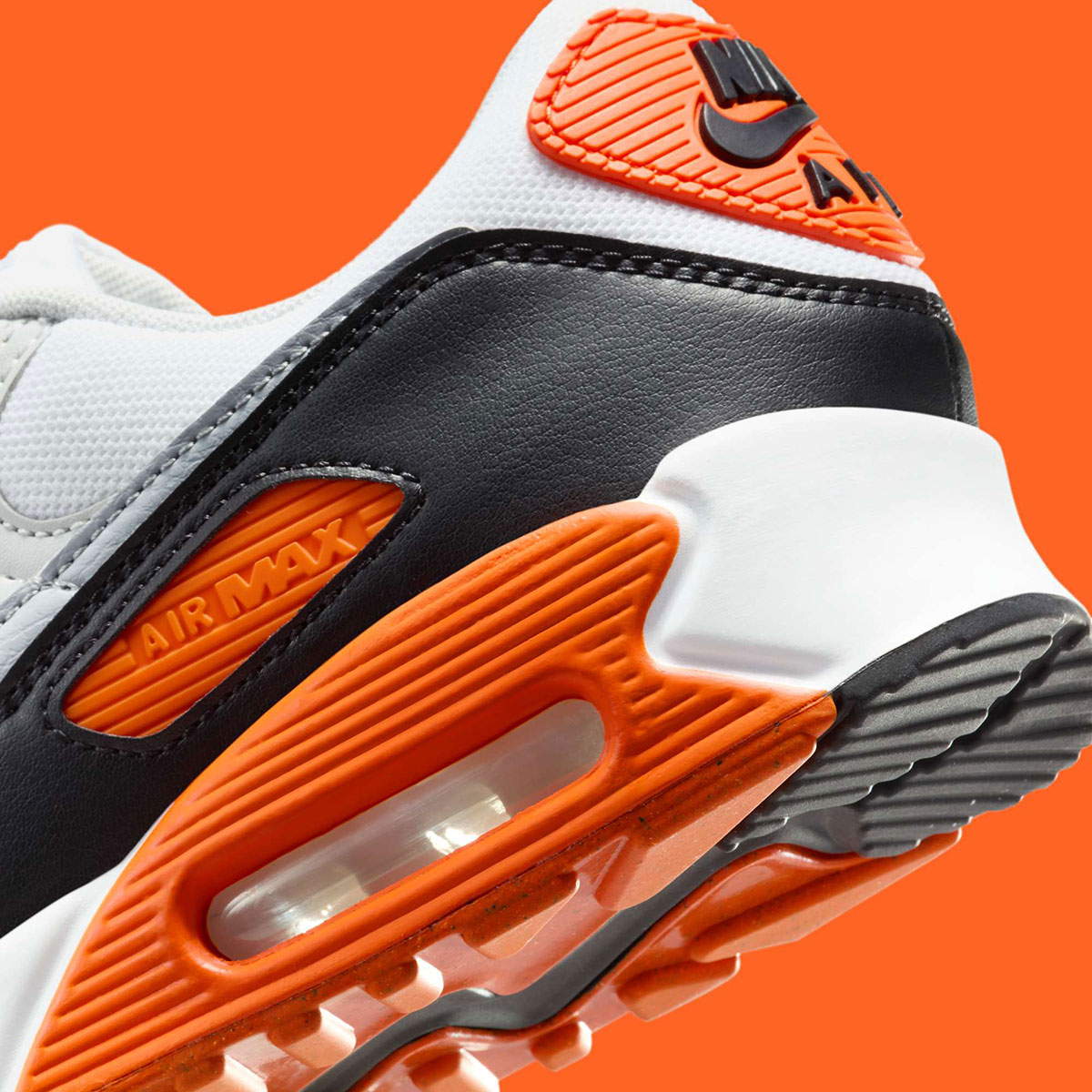 Nike Air Max 90 White Black Orange Dh8010 108 5
