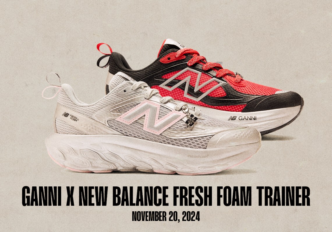 Sneaker Releases November 17 November 23 2024 Ganni New Balance Fresh Foam Trainer