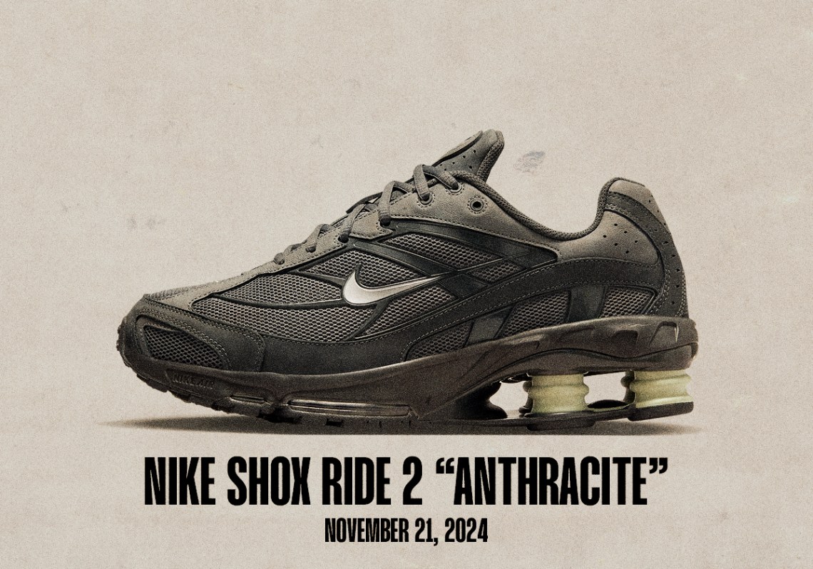 Sneaker Releases November 17 November 23 2024 Nike Shox Ride 2 Anthracite