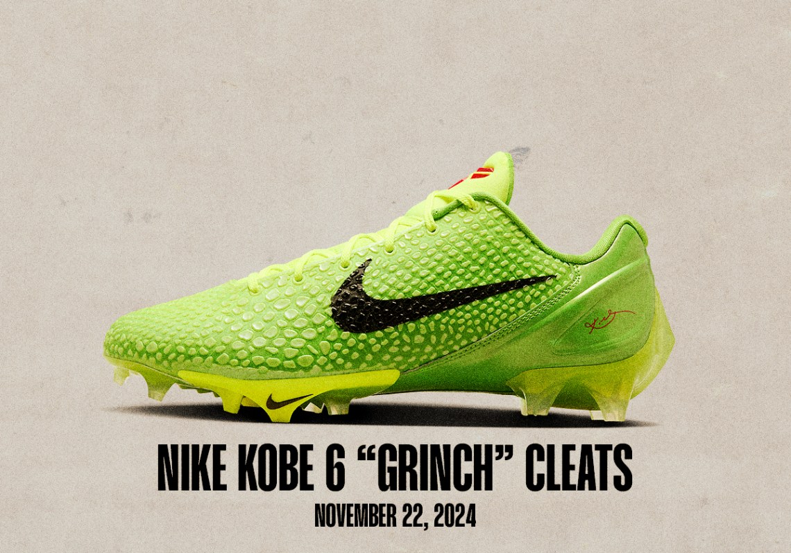 Sneaker Releases November 17 November 23 Nike Kobe 6 Grinch Cleats