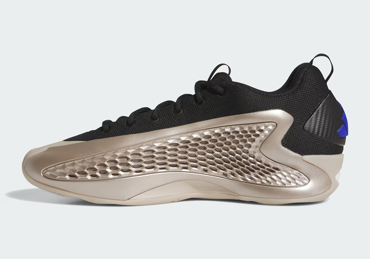 Adidas Anthony Edwards 1 Low Champagne Metallic Jq6133 5
