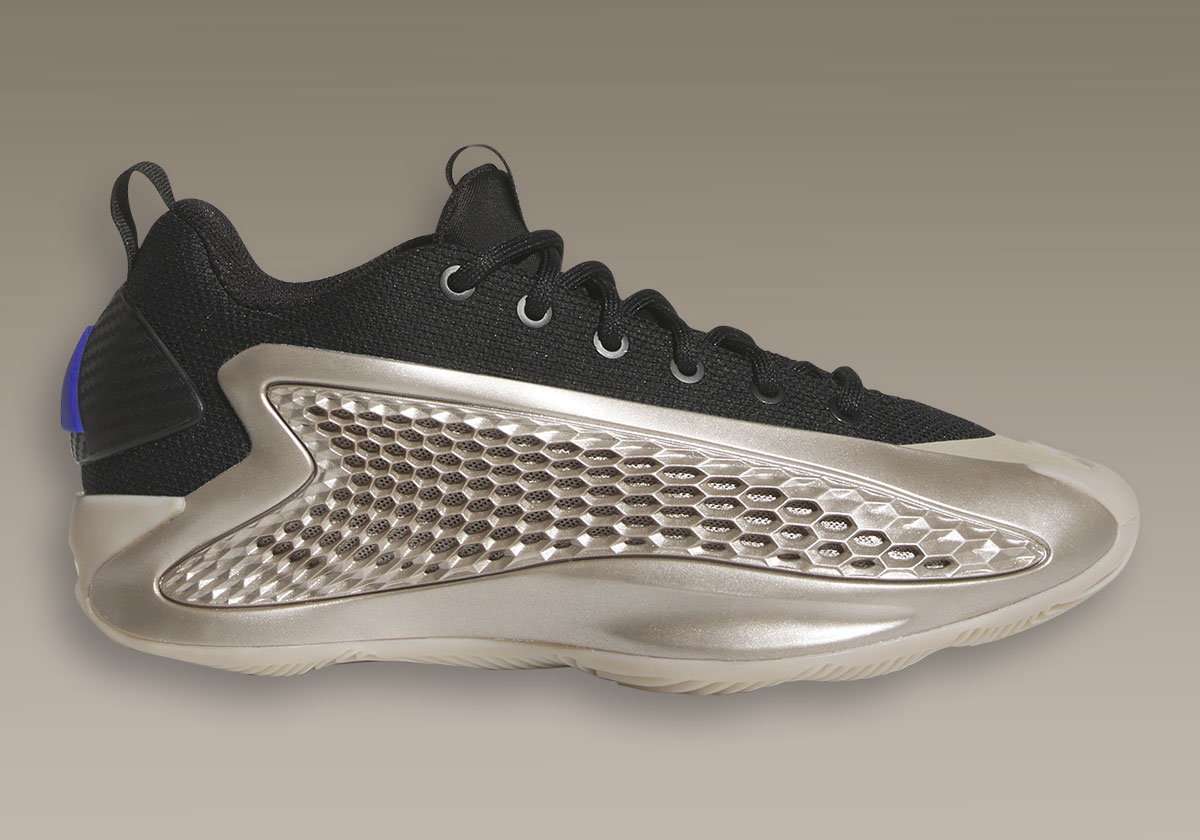Adidas Anthony Edwards 1 Low Champagne Metallic Jq6132 9