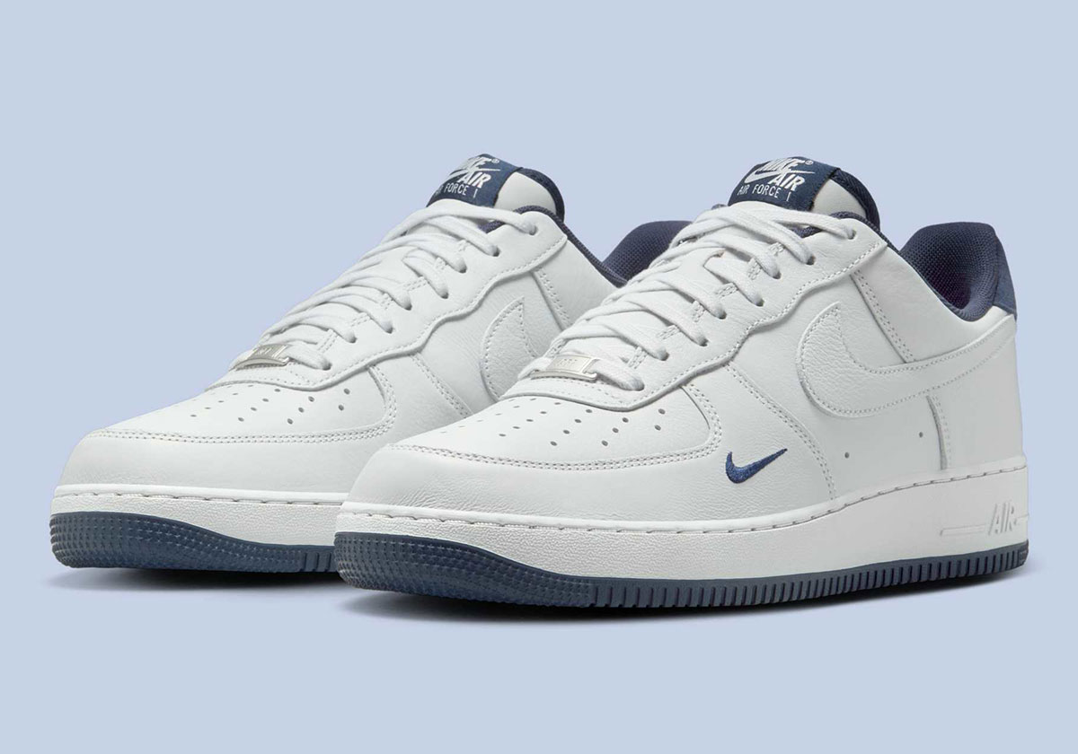 Nike Air Force 1 Low Mini Swoosh White Midnight Navy Hm9483 001 2