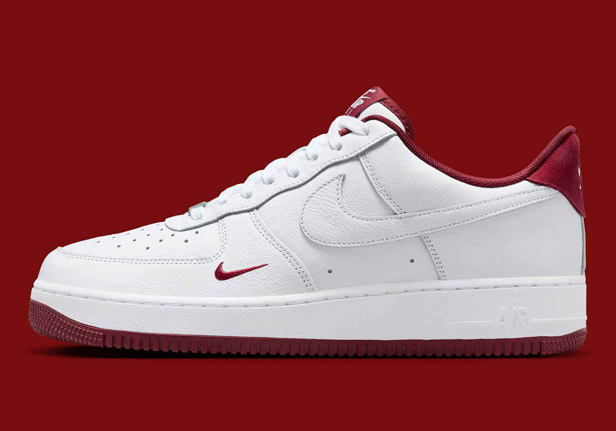 Nike Air Force 1 Low Mini Swoosh White Team Red Hm9483 100 1
