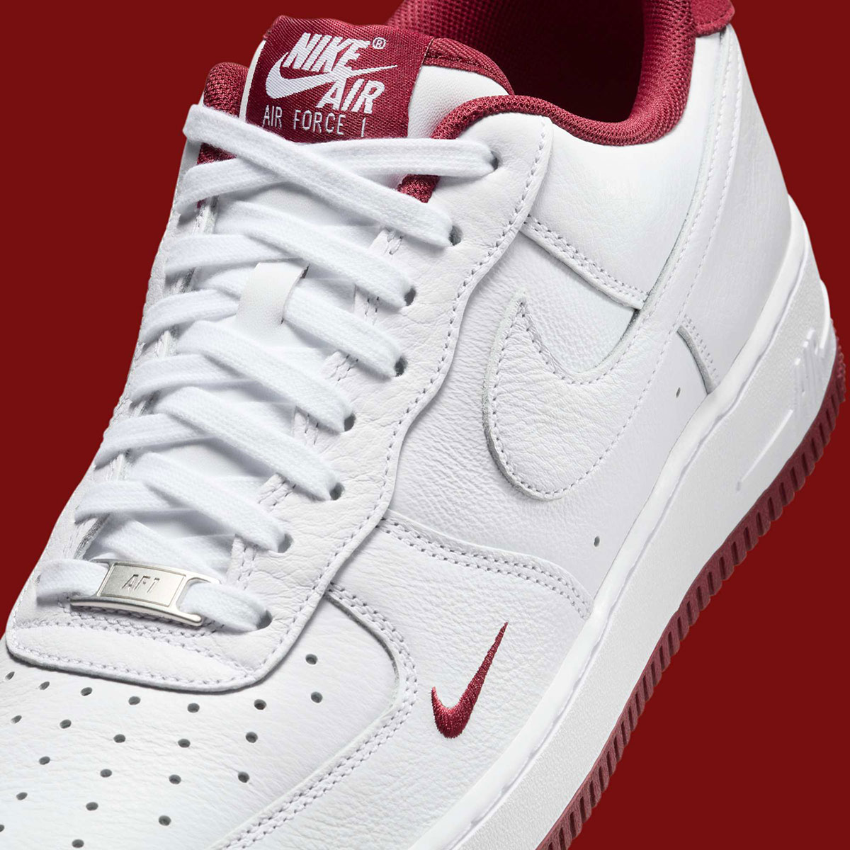 Nike Air Force 1 Low Mini Swoosh White Team Red Hm9483 100 3