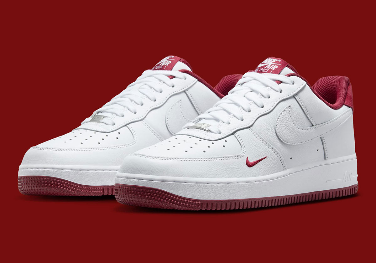 Nike Air Force 1 Low Mini Swoosh White Team Red Hm9483 100 5