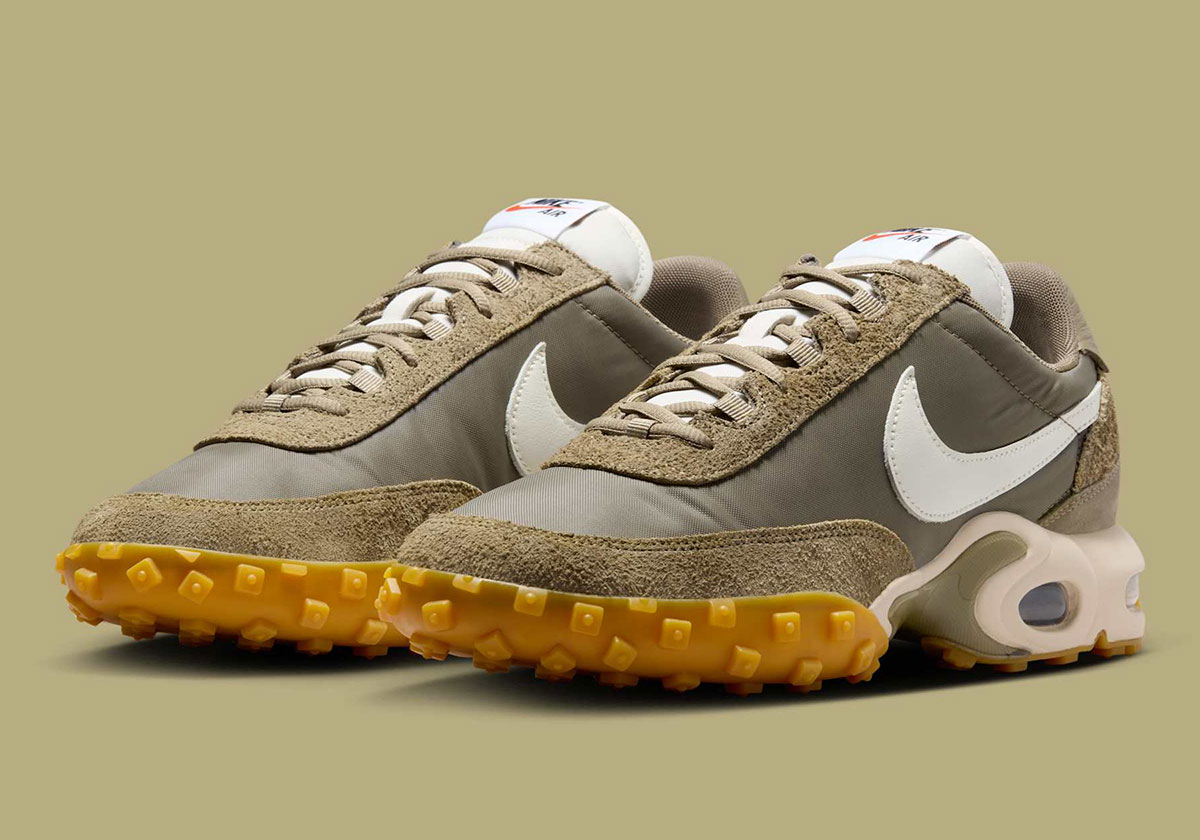 Nike Outfits The Hybrid Air Max Waffle Racer In “Matte Olive”