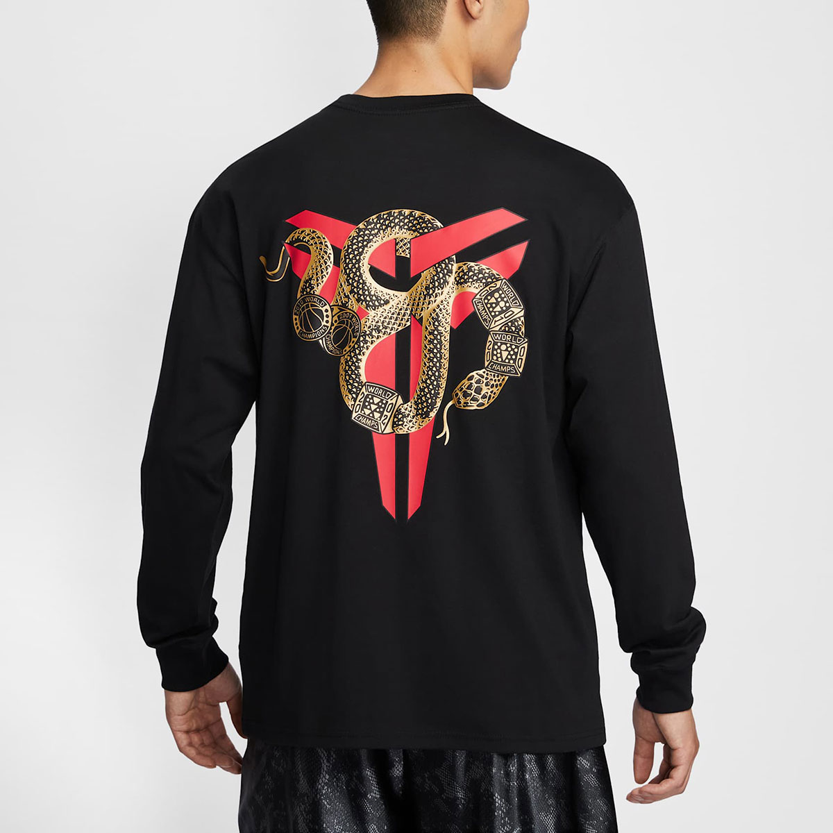 Nike Kobe Year Of The Snake 5 Rings Long Sleeve Shirt Black 6