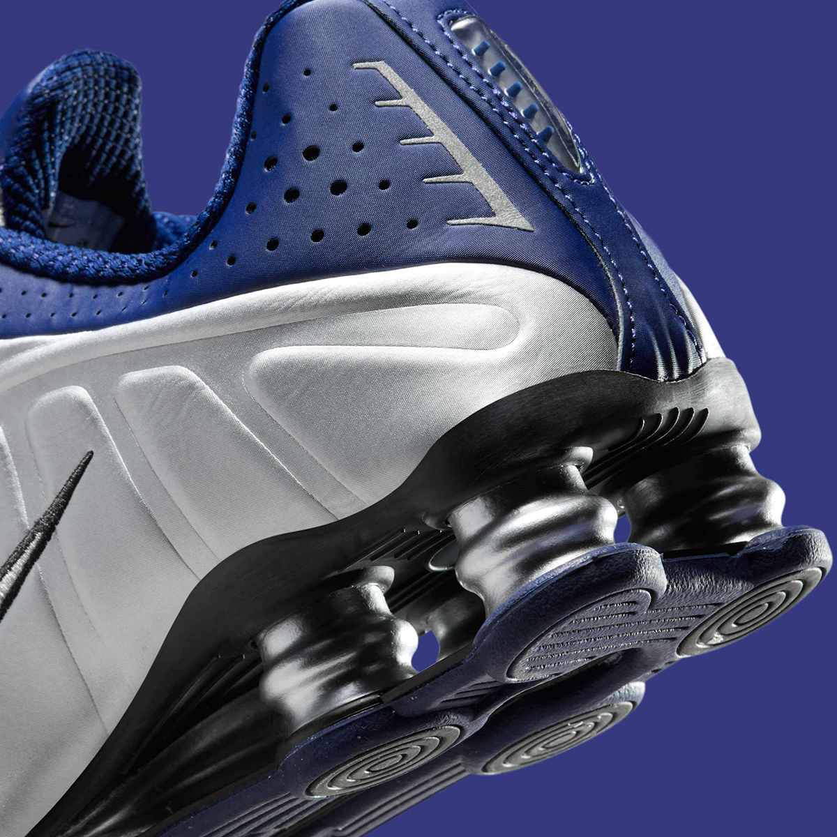 Nike Shox R4 Blue Void Metallic Silver Black Ar3565 400 6