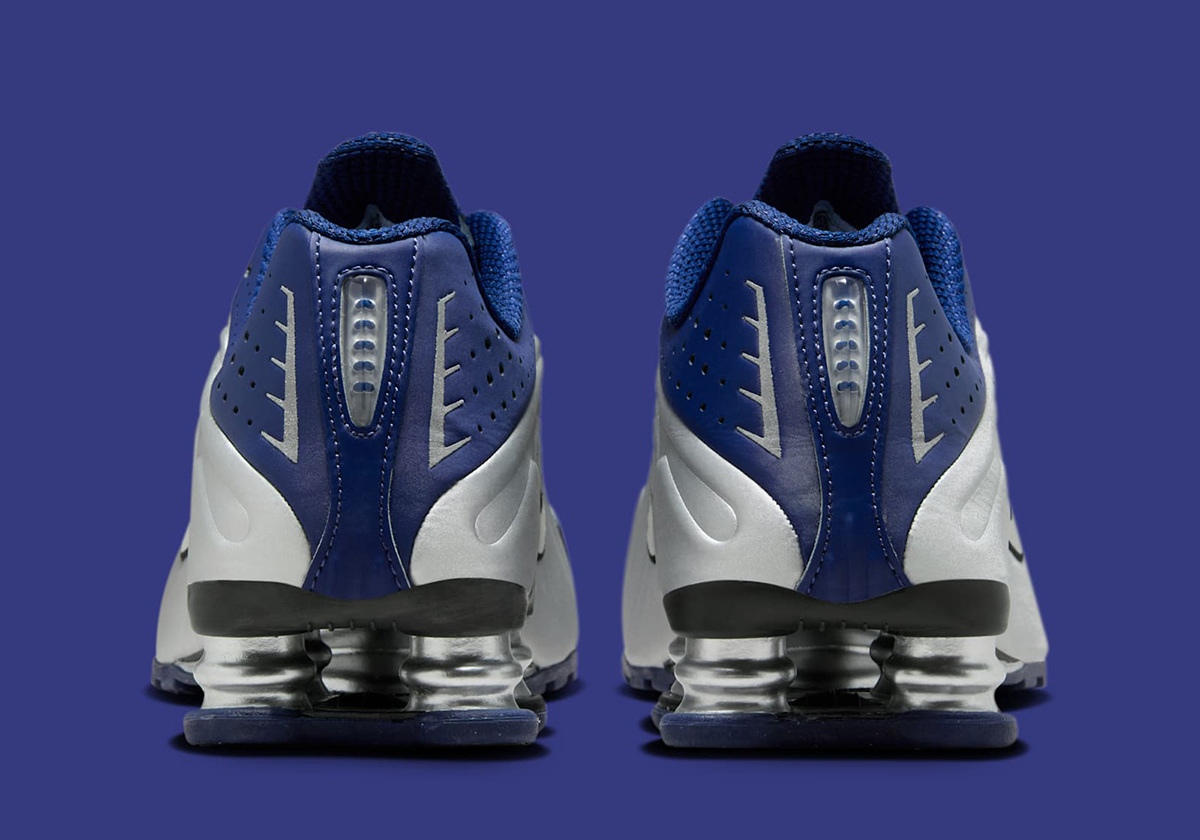 Nike Shox R4 Blue Void Metallic Silver Black Ar3565 400 8
