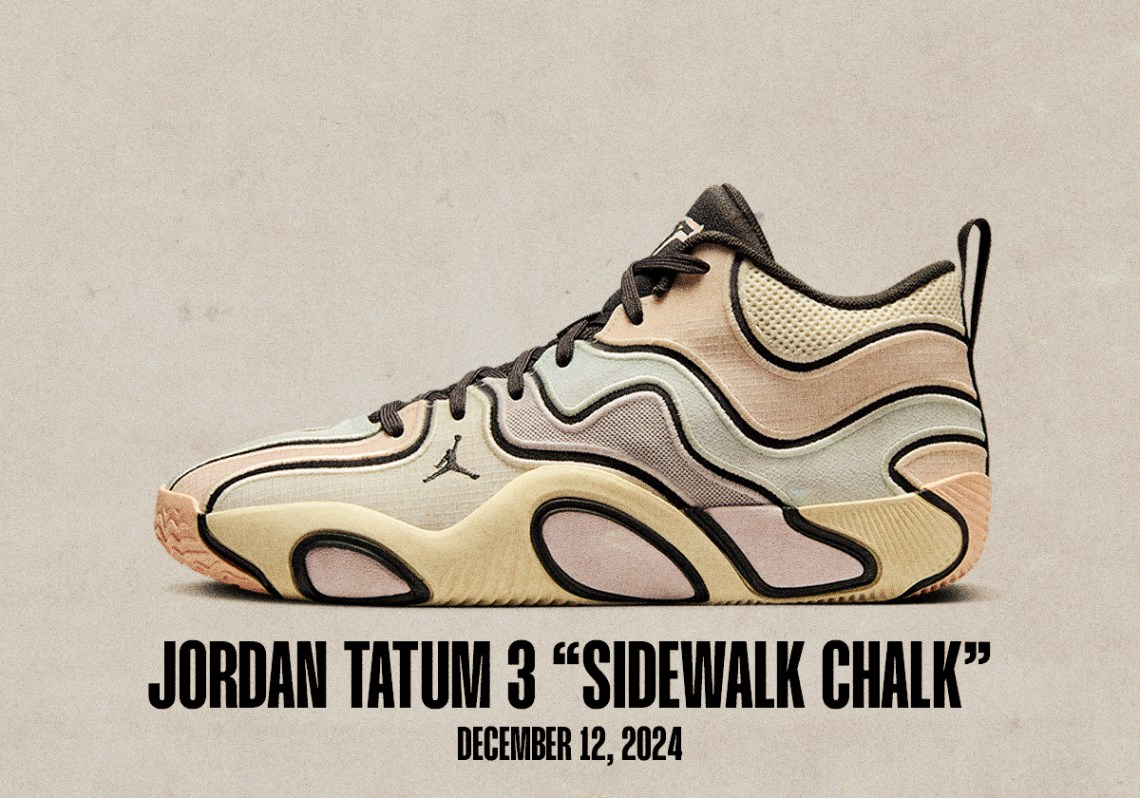 Sneaker Releases December 8 December 14 2024 Jordan Tatum 3 Sidewalk Chalk