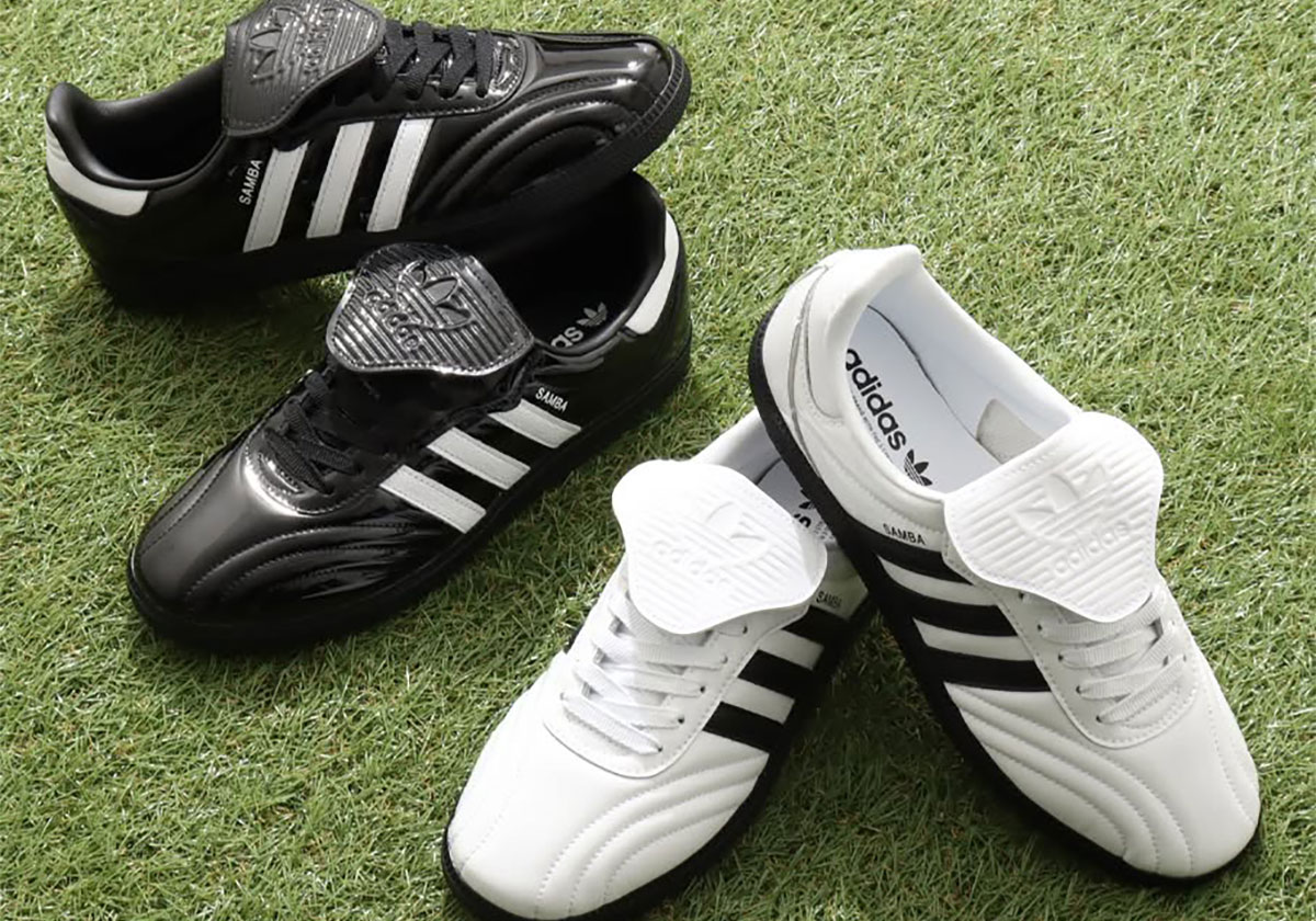 AVAILABLE NOW: Patent Leather adidas Samba LT