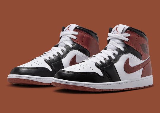 “Dark Pony” Paints An Air Jordan 1 Mid With “Black Toe” Color-Blocking