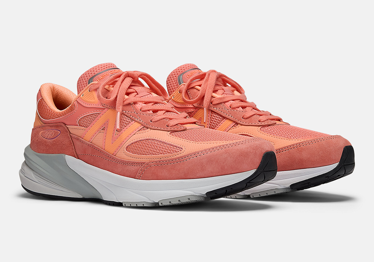 New Balance 990v6 Made In Usa Salmon Pink U990sr6 3