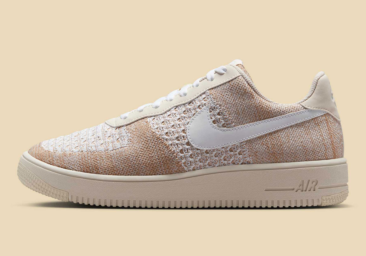 Nike Air Force 1 Low Flyknit Light Bone Multi Color Ib7675 001 8