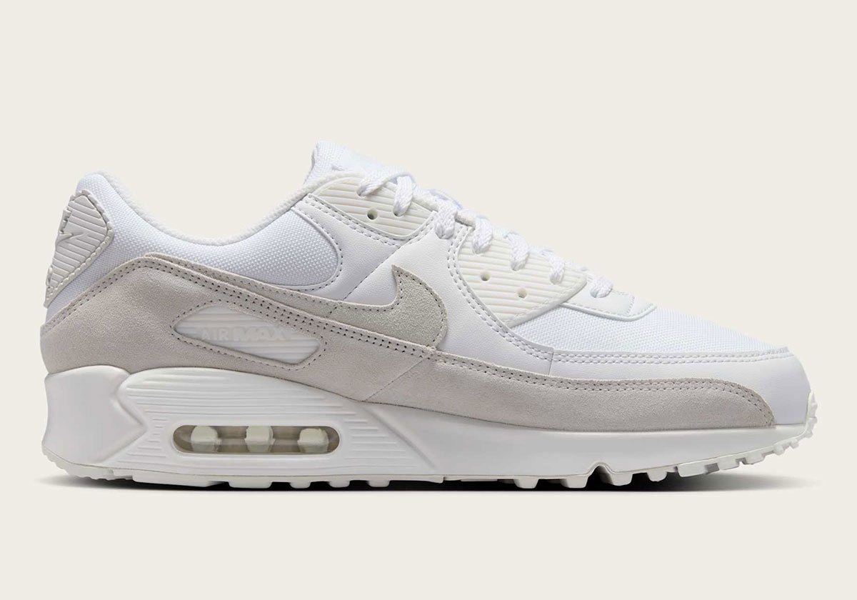 Nike Air Max 90 White Photon Dust Summit White Platinum Tint Ib6392 100 1