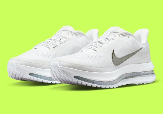 The Tech-Packed Nike Pegasus Premium Surfaces In “White/Metallic Silver”