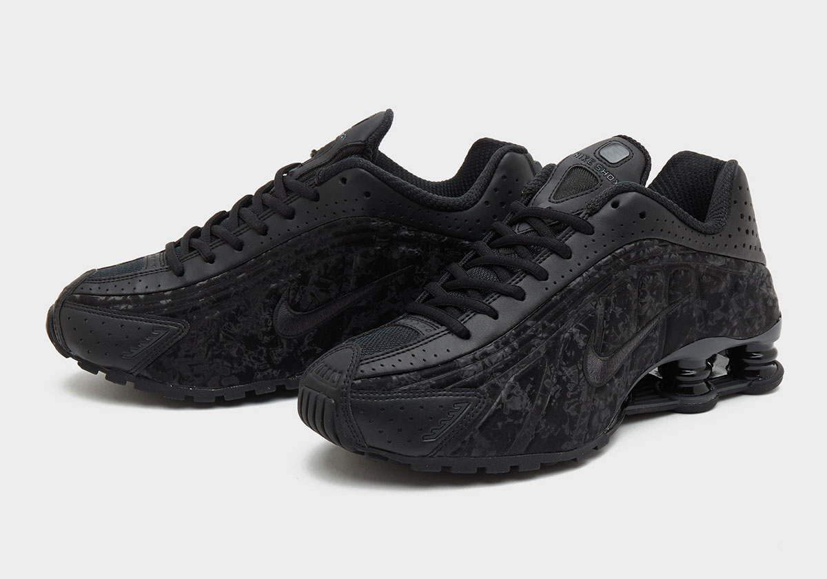 Nike Shox R4 Black Floral 6