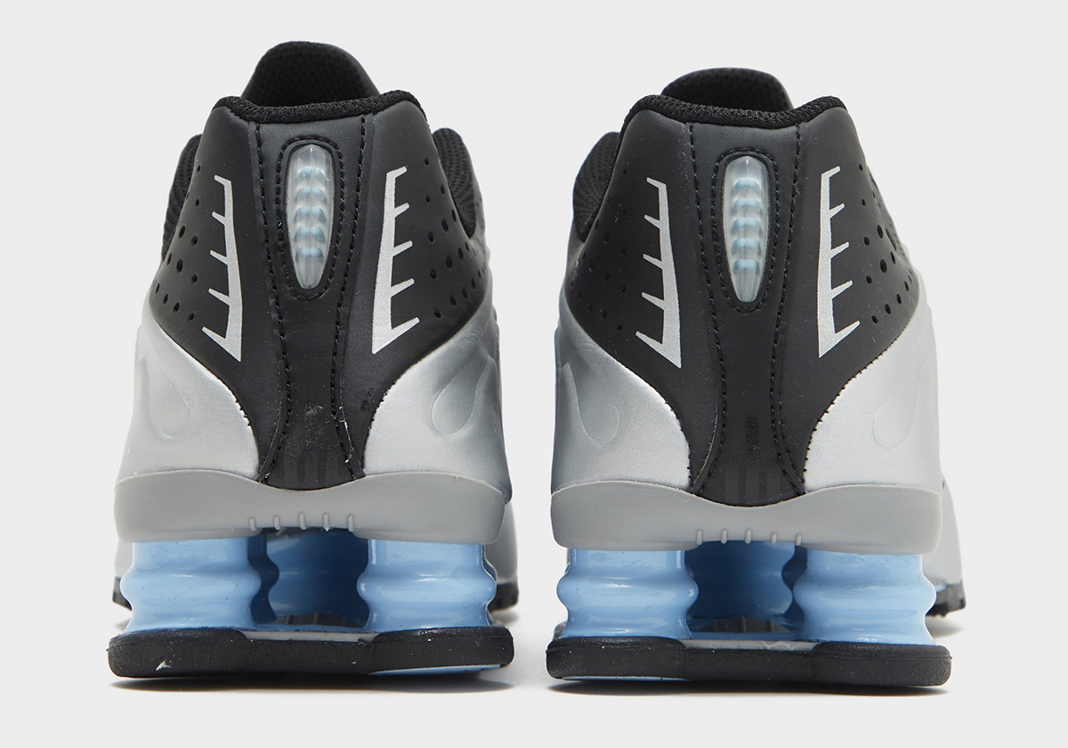 Nike Shox R4 Metallic Silver Black Psychic Blue Hq1988 004 4